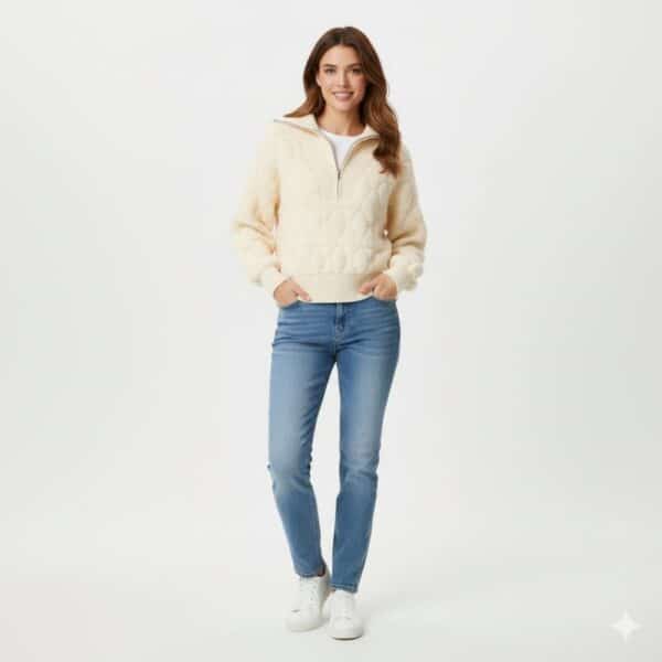 LARA DISTRIBUZ - MAGLIA CON ZIP